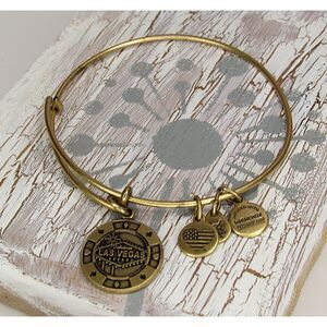 Alex and Ani Las Vegas Poker Chip Charm Bangle Bracelet Discontinued